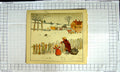 Original Old Antique Print Colour Nursery Rhyme Catching Blackbirds Cage