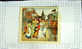 Original Old Antique Print Colour Nursery Rhyme Family Leaving Home Coach