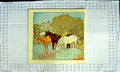 Original Old Antique Print *3101 Colour Nursery Rhyme The Farmer'S Boy Horses