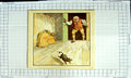Original Old Antique Print Comedy Man Malt Bags Rat Barn Crops Colour