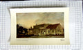 Old Antique Print East Bergholt Church Architecture John Constable Colour