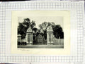 Original Old Antique Print Lion Gates Hampton Court Private Gardens Photograph