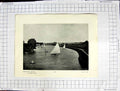 Original Old Antique Print Kennington Reach Sailing Race Radley Church Park