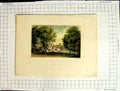 Original Old Antique Print 1832 Hall Rufford Thomas Hesketh Pickering Petit