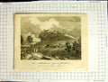 Old Antique Print 1816 View Gondar Abyssinia Lake Craig Smith Engraving 19th