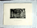 Original Old Antique Print Guard Chamber Lambeth Palace Allom Radclyffe 20th