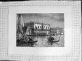 Old Antique Print C1900 View River Front Ducal Palace Boats Architecture 20th