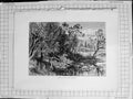 Original Old Antique Print C1900 View Temple Lock Marlow England River Trees