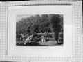 Original Old Antique Print C1900 View Terrace Haddon Hall Garden Godfrey Chase