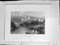 Old Antique Print C1900 View Windsor Castle London River Foster Willmore 20th