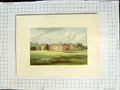 Original Old Antique Print 1880 Colour Plate View Holme Lacy Herefordshire 19th