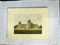 Original Old Antique Print 1880 Colour Plate View Wynnstay House Denbighshire