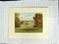Original Old Antique Print 1880 Colour Plate View Dunmore Park Mansion House