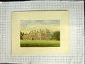 Original Old Antique Print 1880 Colour Plate View Glanusk Park House Garden