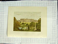 Original Old Antique Print 1880 Colour Plate Wynward Park Marquis Londonderry