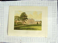 Original Old Antique Print 1880 Colour Plate View Trafalgar House Earl Nelson