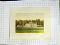 Original Old Antique Print 1880 Colour Plate View Sezincot Baronet Rushout 19th