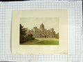 Old Antique Print 1880 Colour Plate View Westonbirt House Tetbury Holford 19th