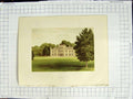 Original Old Antique Print 1880 Colour Plate View Wolseley Hall Rugeley Baronet