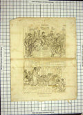 Original Old Antique Print 1809 Scene Paul Preaching Athens Elymas Sorcerer