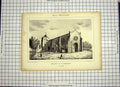 Original Old Antique Print C1790-C1900 Church Architecture Eglise De Magaire