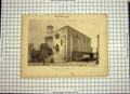 Original Old Antique Print C1790-C1900 Church Eglise De Cyprien Architecture