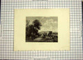 Original Old Antique Print C1790-C1900 Landscape Animals Sheep Cattle Engraving