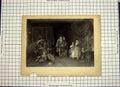 Original Old Antique Print Engraving Society Antiquaries Children 1844 19th