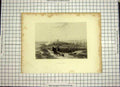 Antique Old Print Ref.528 C1790-C1900 View Hartlepool Ships Tower Fisherwomen