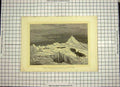Original Old Antique Print C1790-C1900 Crossing Ice-Pack Wellington Channel