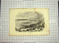 Original Old Antique Print C1790-C1900 View Town Folkestone Kent England 18th