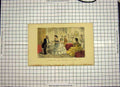 Original Old Antique Print C1790-C1900 Colour Jack Rogers Ladies Glove 18th