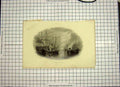 Original Old Antique Print C1790-C1900 War Ships Burial Sea Sunset Engraving