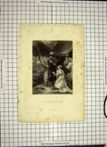 Original Old Antique Print C1790-C1900 Scene Surrender Calais Engraving 18th