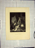 Original Old Antique Print C1790-C1900 Engraving Gerard Don Payne 18th Century
