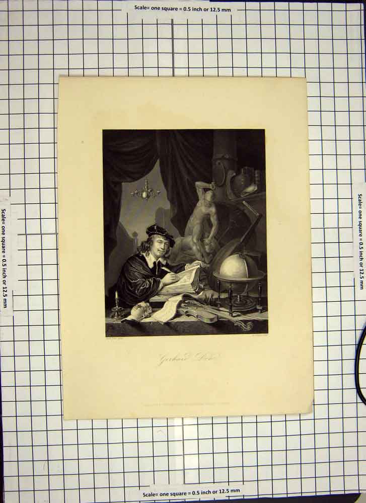 Original Old Antique Print C1790-C1900 Engraving Gerard Don Payne 18th Century