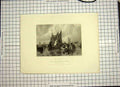 Old Antique Print C1790-C1900 River Dorte Holland Ships Boats Engraving 18th