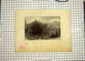 Original Old Antique Print 1835 Lake Foot Blumlis Alp Mountains Ascenthal Trees