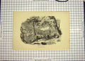 Original Old Antique Print C1790-C1900 View Ryde Town Trees Horse Countryside
