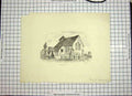 Original Old Antique Print C1790-C1900 View Appledram Church Graveyard 18th