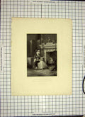 Old Antique Print C1790-C1900 Mother Dr. Doddridge Mother Baby Engraving 18th