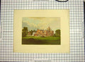 Original Old Antique Print C1790-C1900 Colour Caen Wood Towers House 18th