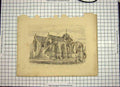 Original Old Antique Print 1851 Winchelsea Church Sussex England 19th