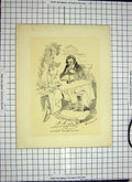 Original Old Antique Print C1790-C1900 Portrait Author French Cook Man 18th