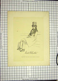 Original Old Antique Print C1790-C1900 Portrait Sadler Author Law Population