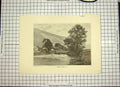 Original Old Antique Print C1790-C1900 Photograph Monsal Dale Trees River Hills
