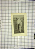 Original Old Antique Print C1790-C1900 Photograph Trott Man Cricketer 18th