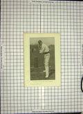 Original Old Antique Print C1790-C1900 Photograph Hayward Cricketer Sport 18th