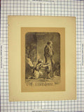 Original Old Antique Print C1790-C1900 Shakespere Scene Theatre King John 18th
