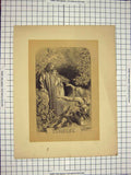 Original Old Antique Print Shakespere Scene Theatre Tempest C1790-C1900 18th